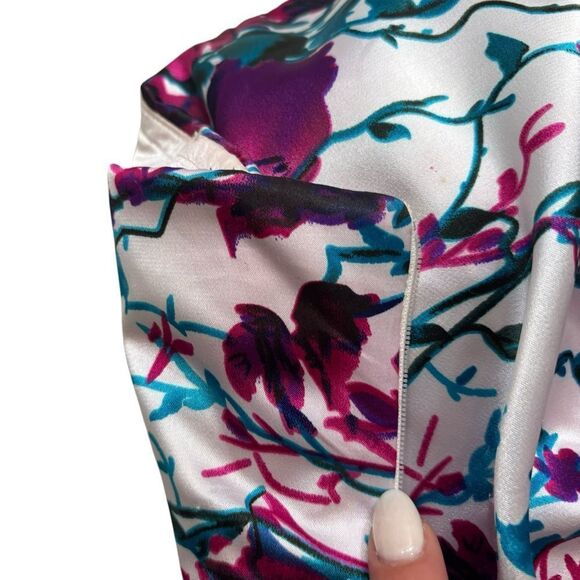 Cache Brand Strapless Satin Floral‎ Mermaid Gown Size 2 - Picture 5 of 16